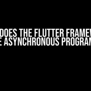 How Does the Flutter Framework Handle Asynchronous Programming?