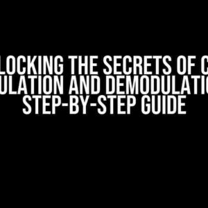 Unlocking the Secrets of CPM Modulation and Demodulation: A Step-by-Step Guide